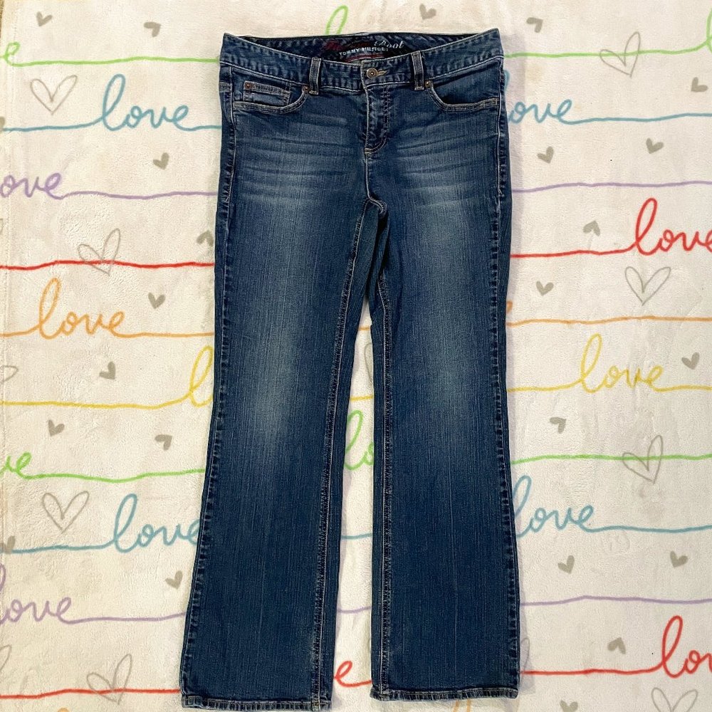 Tommy Hilfiger Blue Freedom Boot Cut Denim Jeans Pants Womans sz 12R